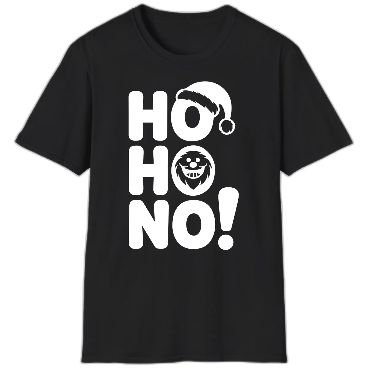Ho Ho No Graphic T-Shirt in Black
