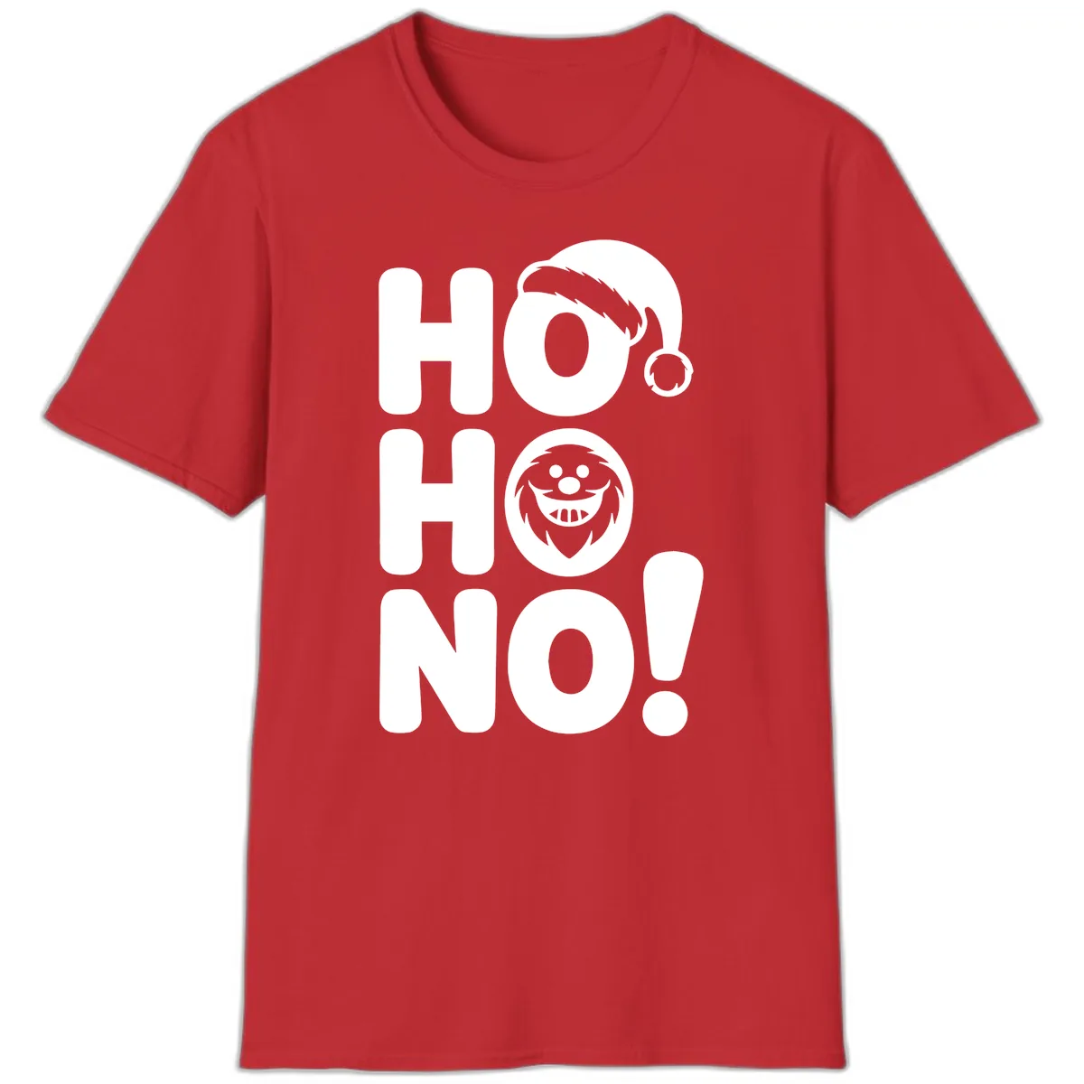 Ho Ho No Graphic T-Shirt in Red