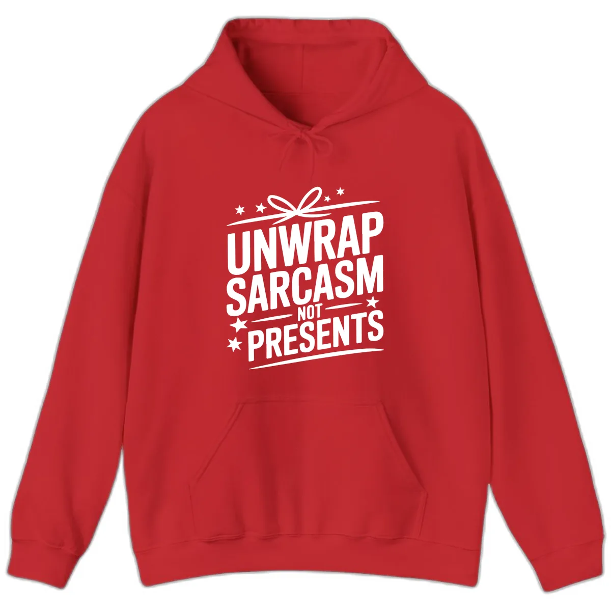Unwrap Sarcasm Not Presents Hoodie in Red
