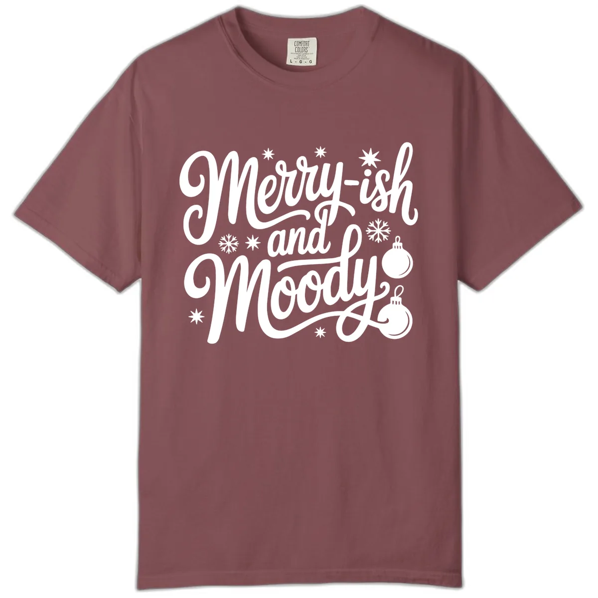 Merry-ish and Moody Christmas Comfort Color in Brick