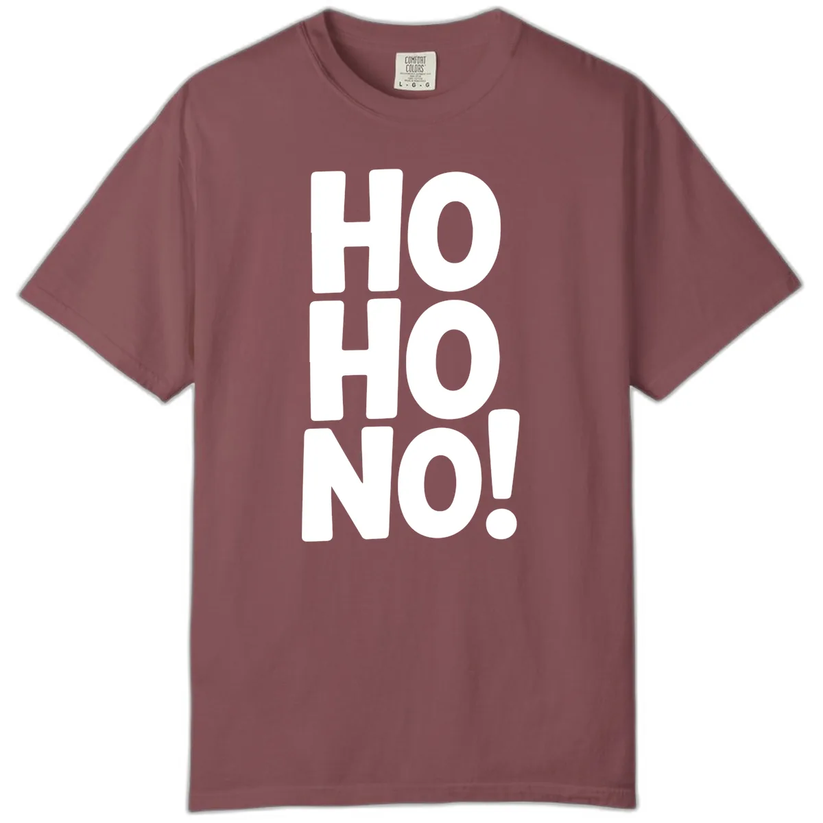 Ho Ho No Typography Design Comfort Color in Brick