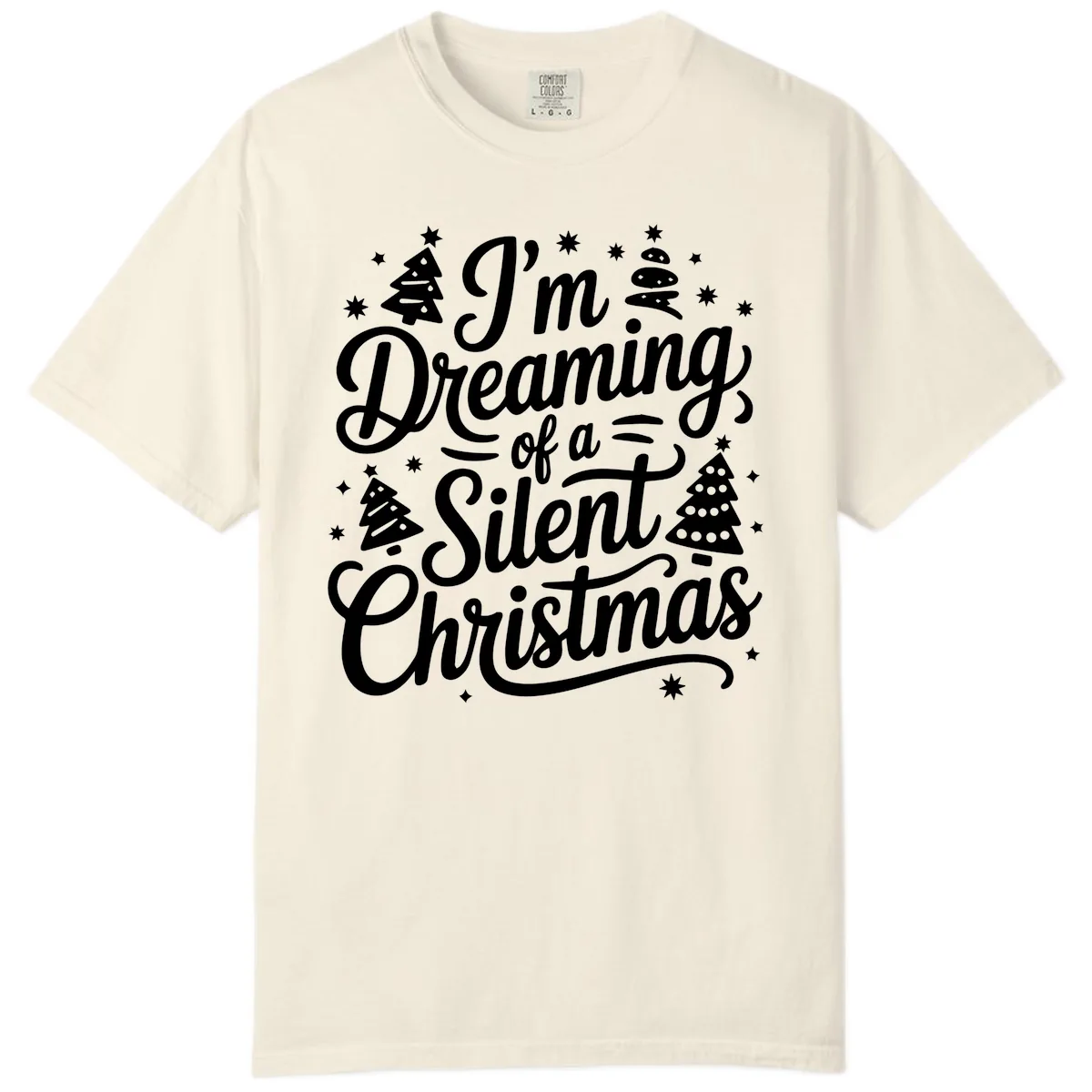 Dreaming Of A Silent Christmas Comfort Color in Ivory