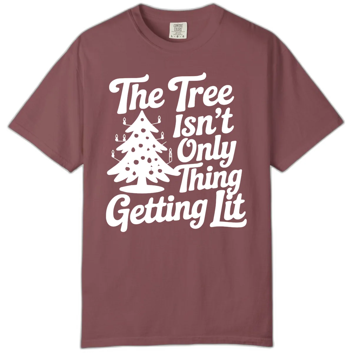 The Tree Isn't Only Thing Getting Lit Comfort Color in Brick