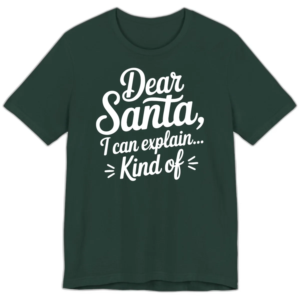 Dear Santa I Can Explain Kind Of Premium T-Shirt in Forest