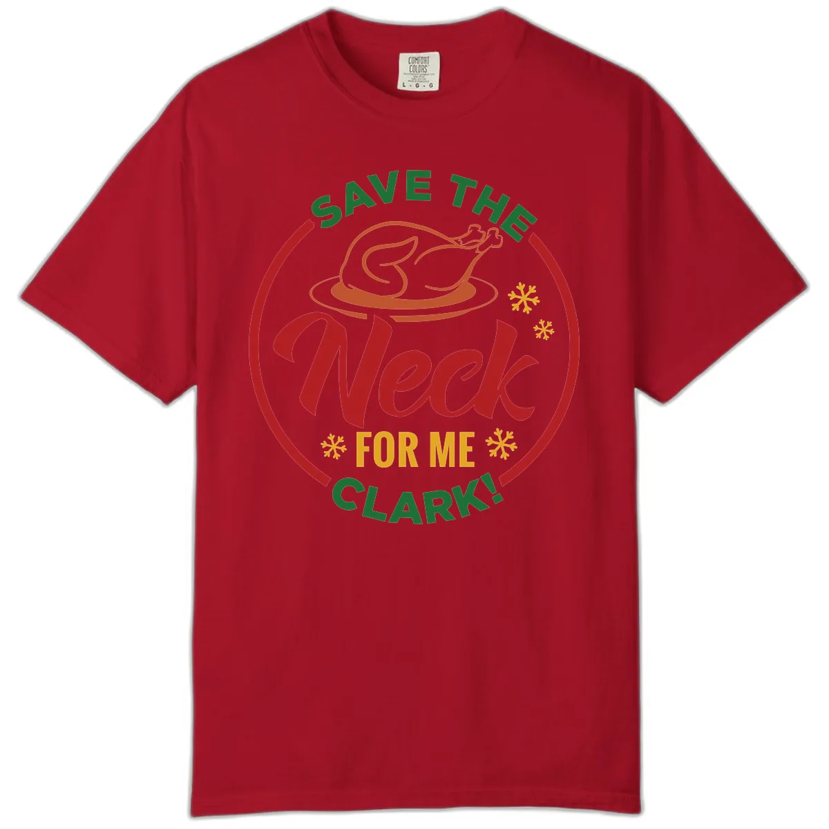 Save The Neck For Me Clark Comfort Color in Red