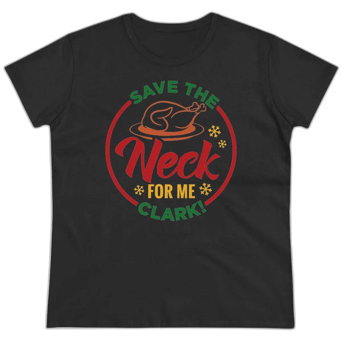 Save The Neck For Me Clark Ladies Tee in Black