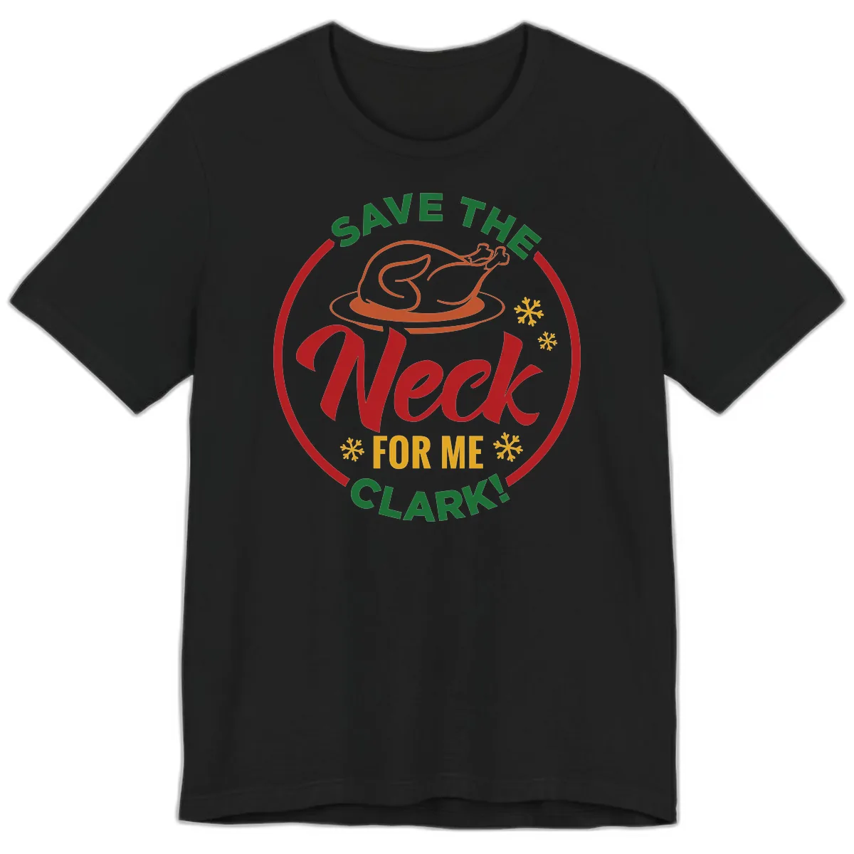 Save The Neck For Me Clark Premium T-Shirt in Black