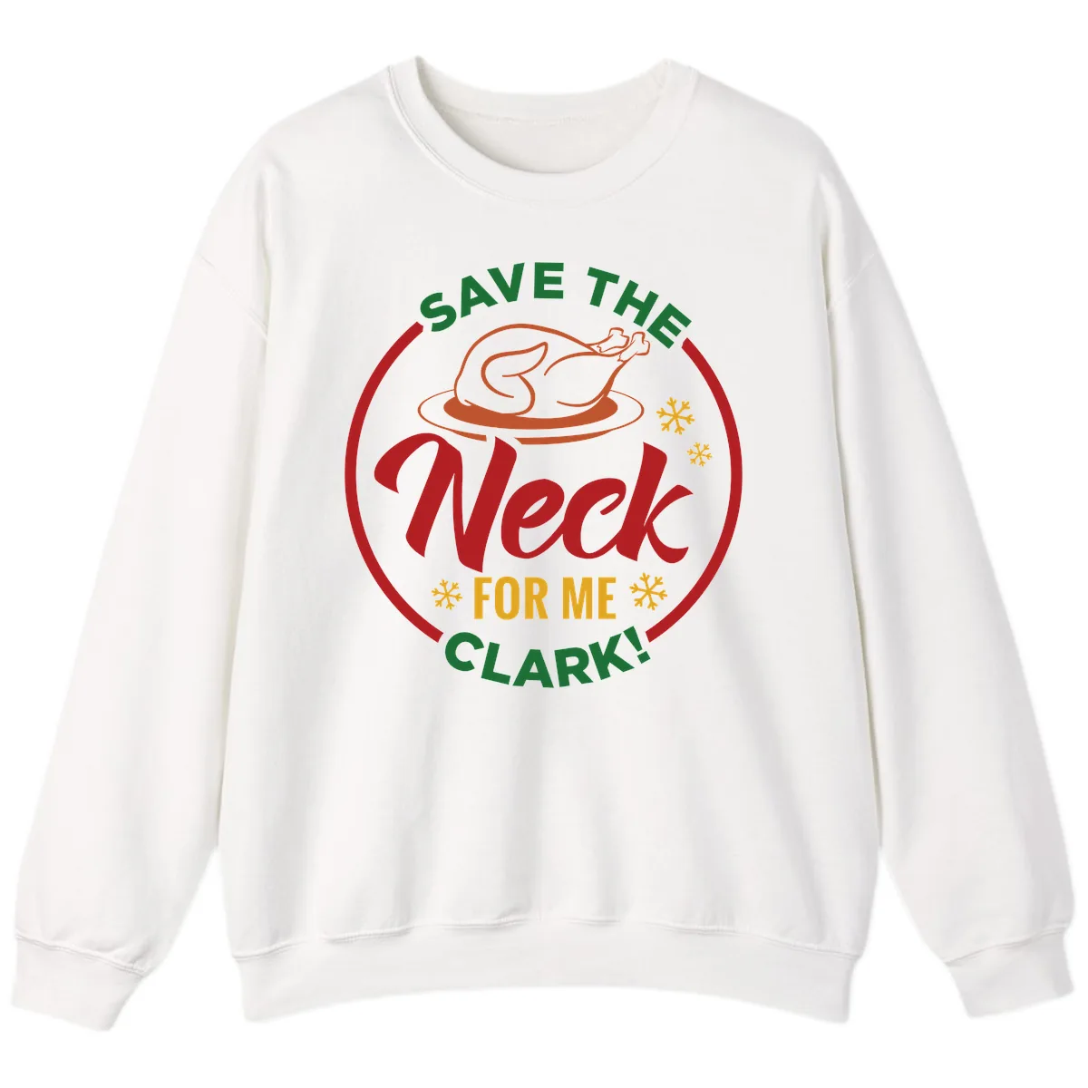 Save The Neck For Me Clark Sweatshirt in White