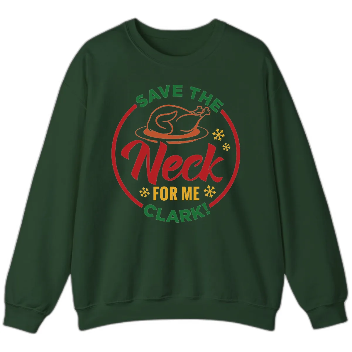 Save The Neck For Me Clark Sweatshirt in Forest Green
