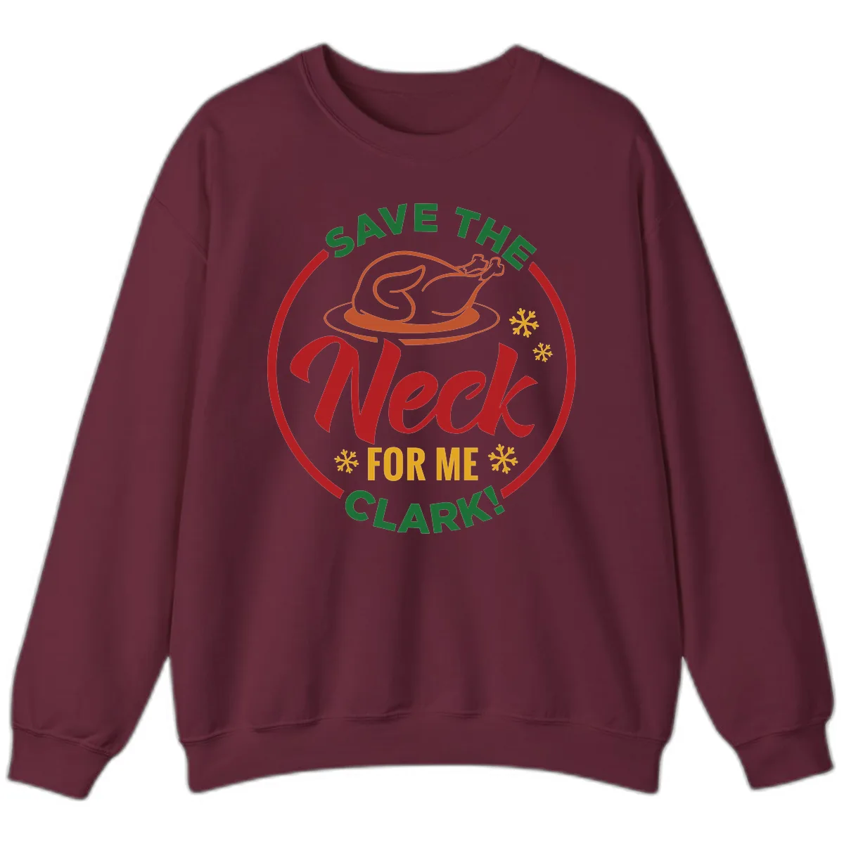Save The Neck For Me Clark Sweatshirt in Maroon