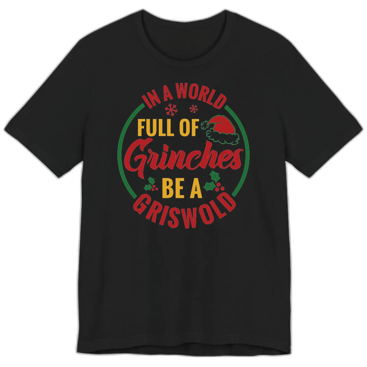In A World Full Of Grinches Be A Griswold Premium T-Shirt in Black
