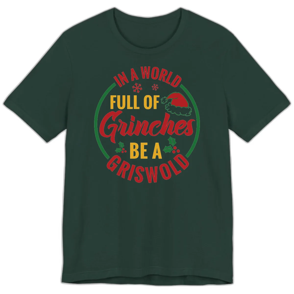 In A World Full Of Grinches Be A Griswold Premium T-Shirt in Forest