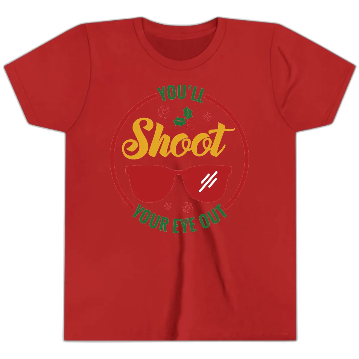 You'll Shoot Your Eye Out Youth T-Shirt in Red