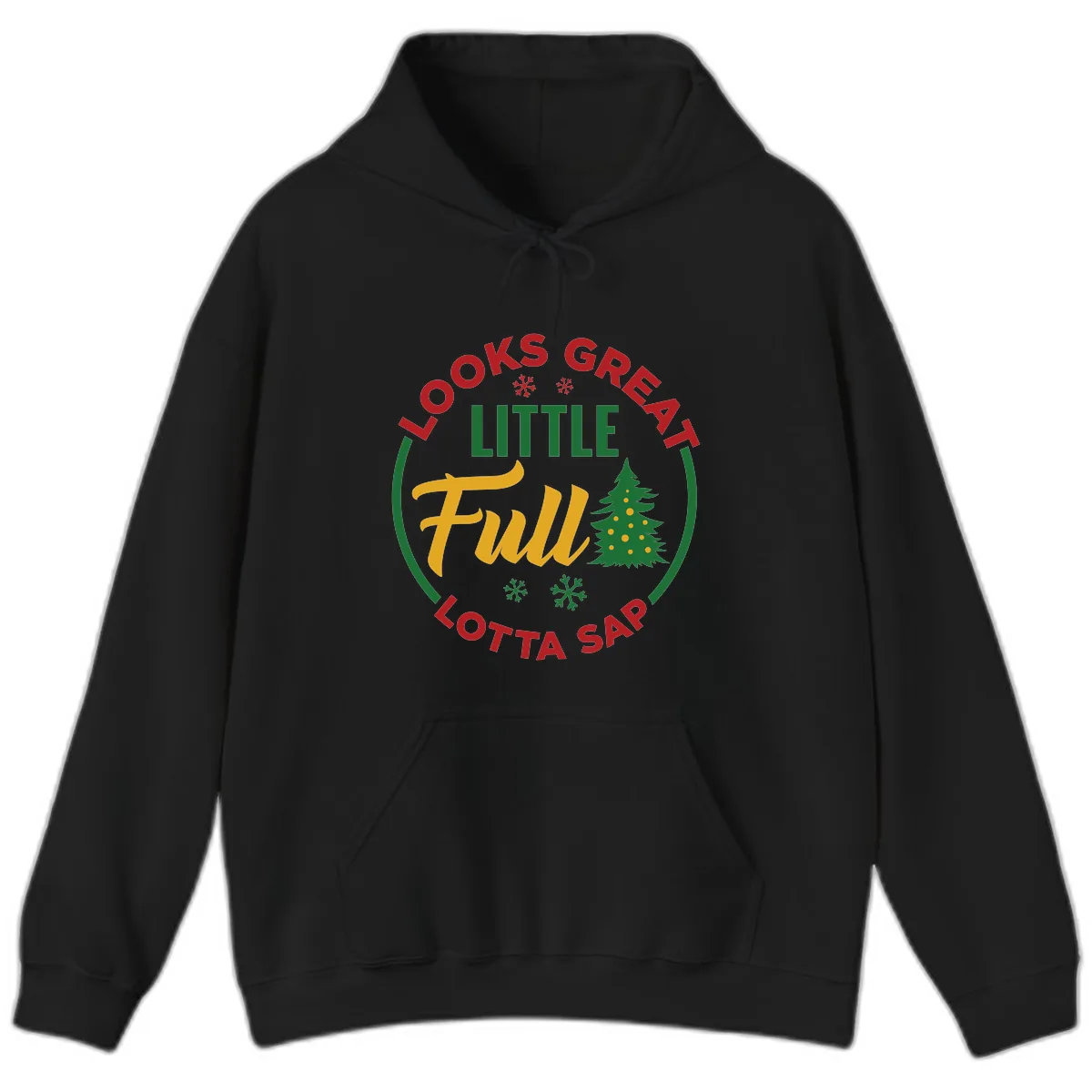 Looks Great Little Full Lotta Sap Hoodie in Black
