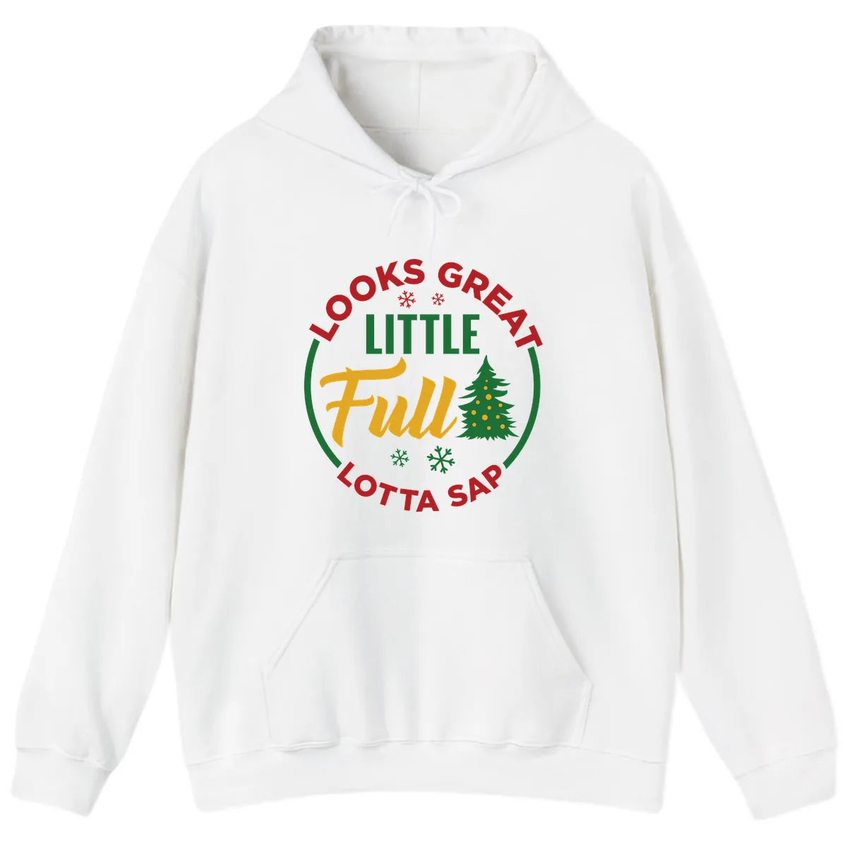 Looks Great Little Full Lotta Sap Hoodie in White