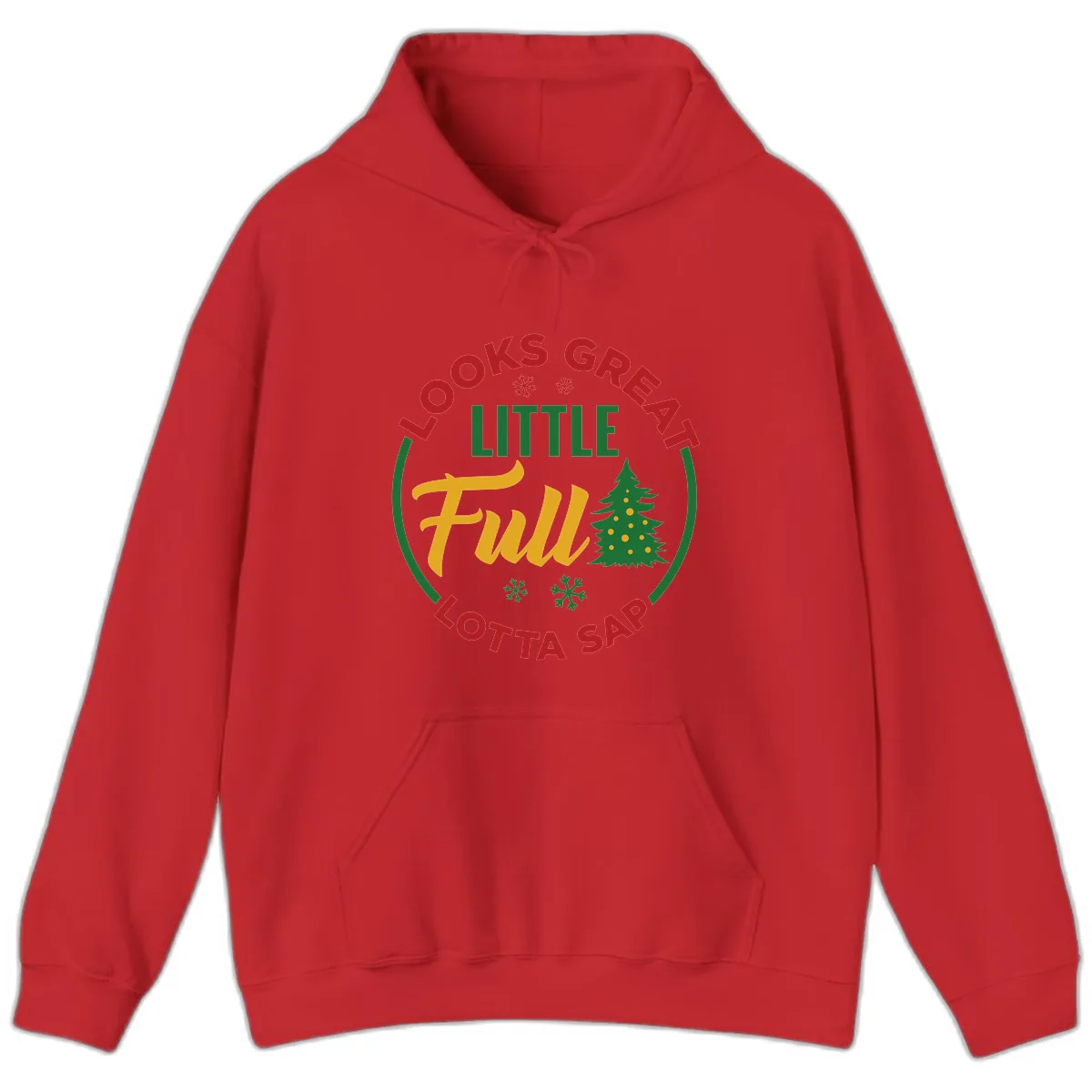 Looks Great Little Full Lotta Sap Hoodie in Red