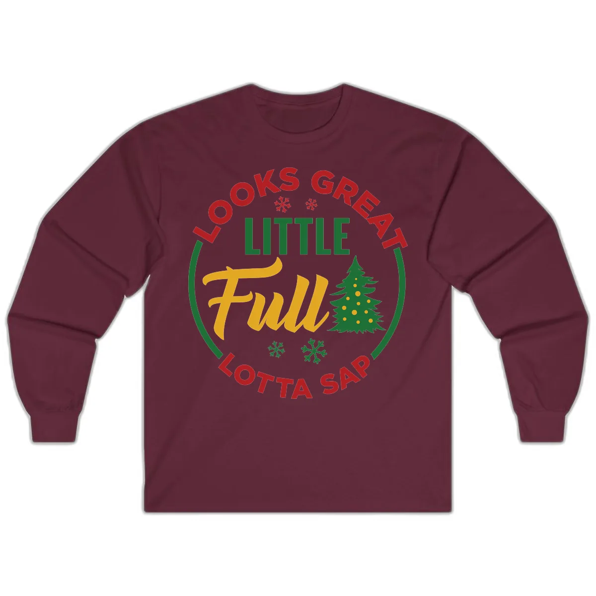 Looks Great Little Full Lotta Sap Long Sleeve in Maroon