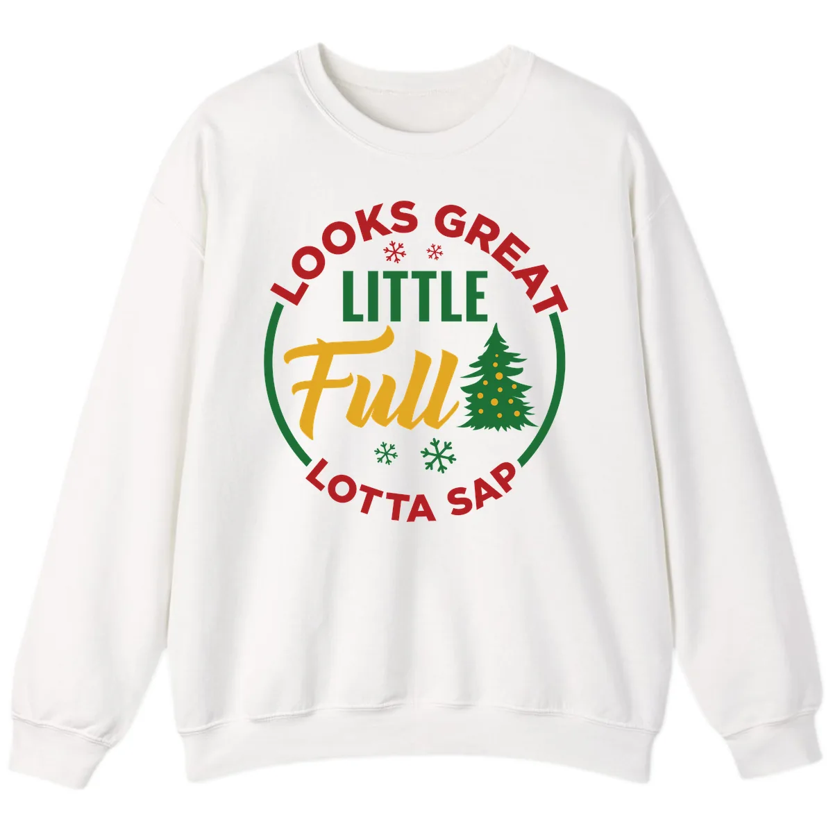 Looks Great Little Full Lotta Sap Sweatshirt in White