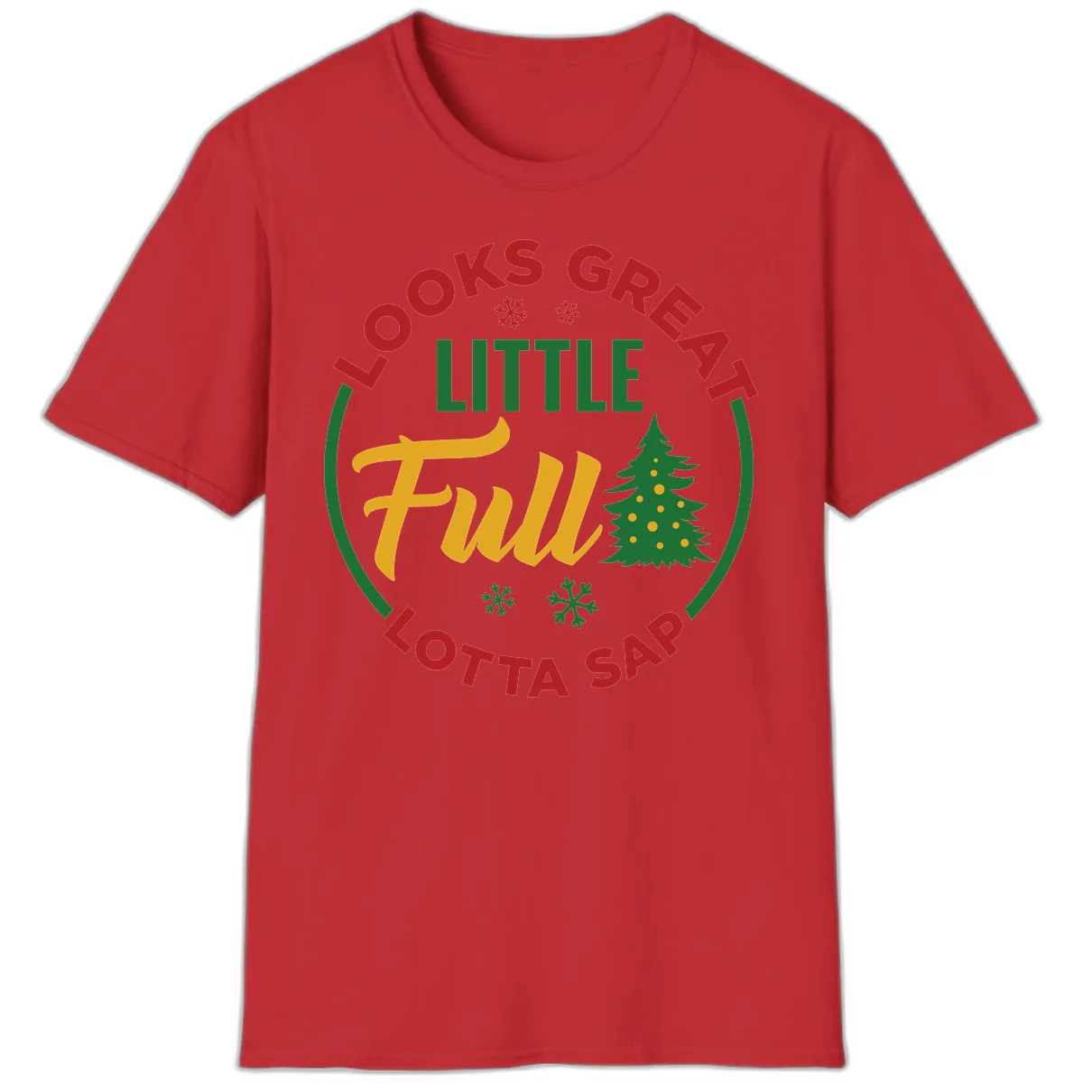 Looks Great Little Full Lotta Sap T-Shirt in Red