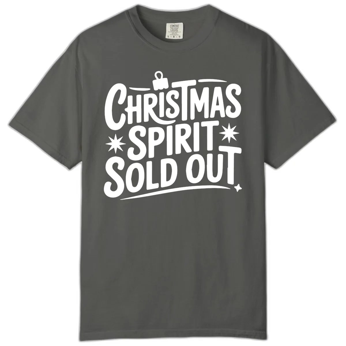 Christmas Spirit Sold Out Graphic Comfort Color in Pepper