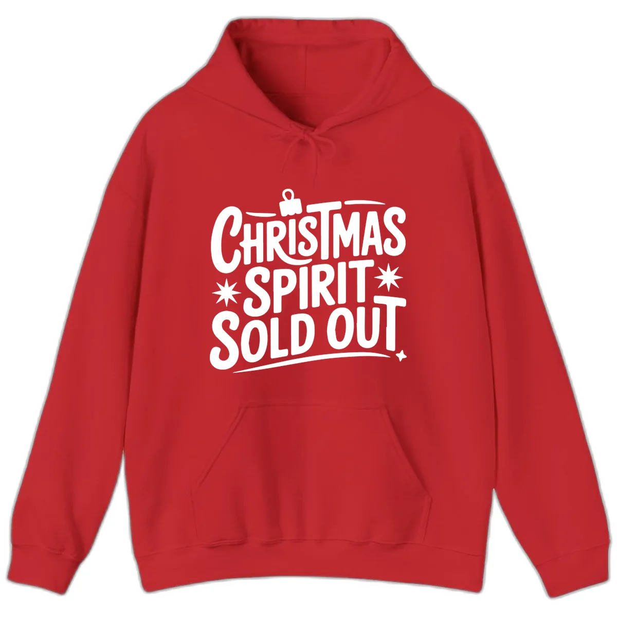 Christmas Spirit Sold Out Graphic Hoodie in Red