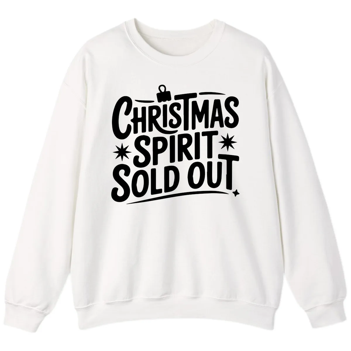 Christmas Spirit Sold Out Graphic Sweatshirt in White