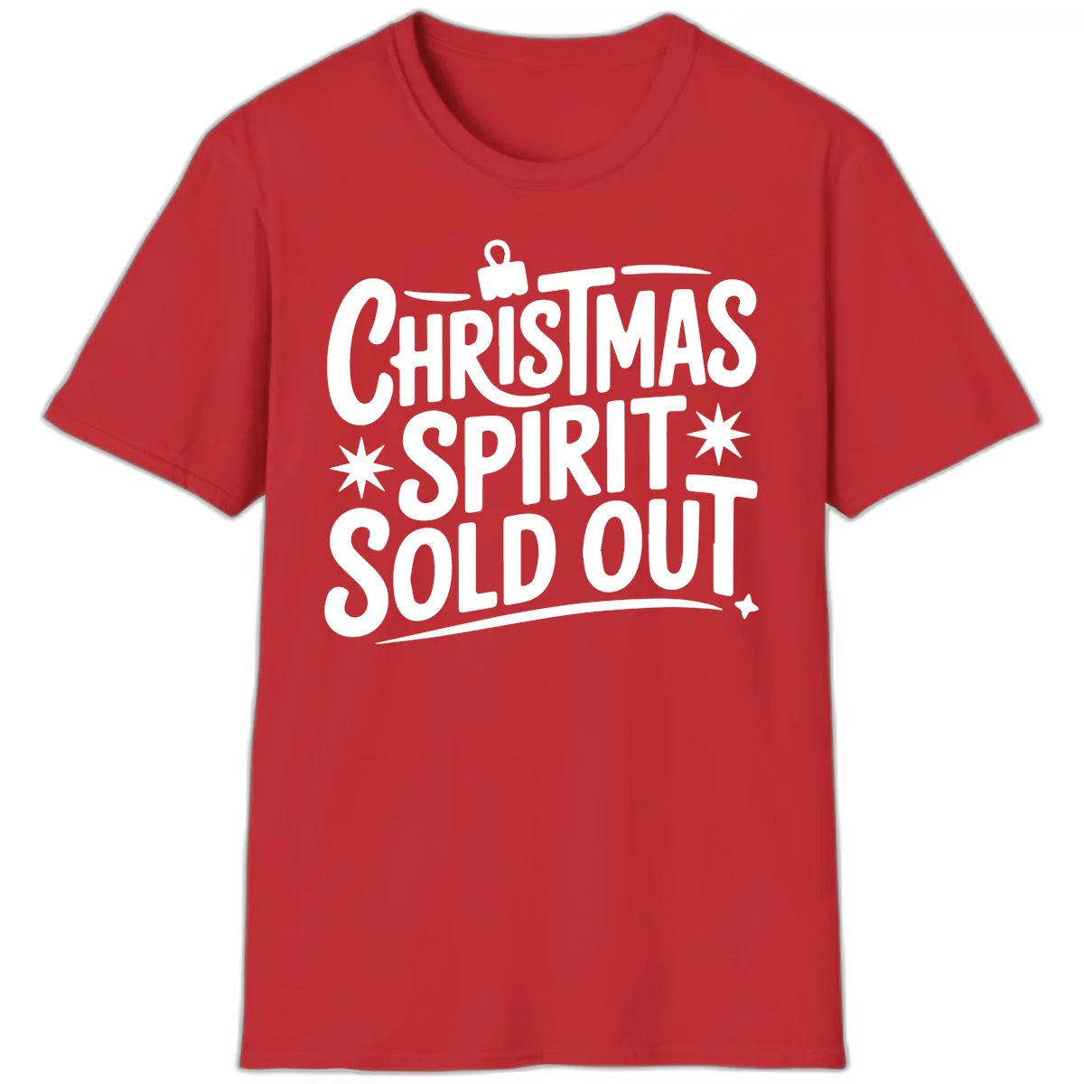 Christmas Spirit Sold Out Graphic T-Shirt in Red