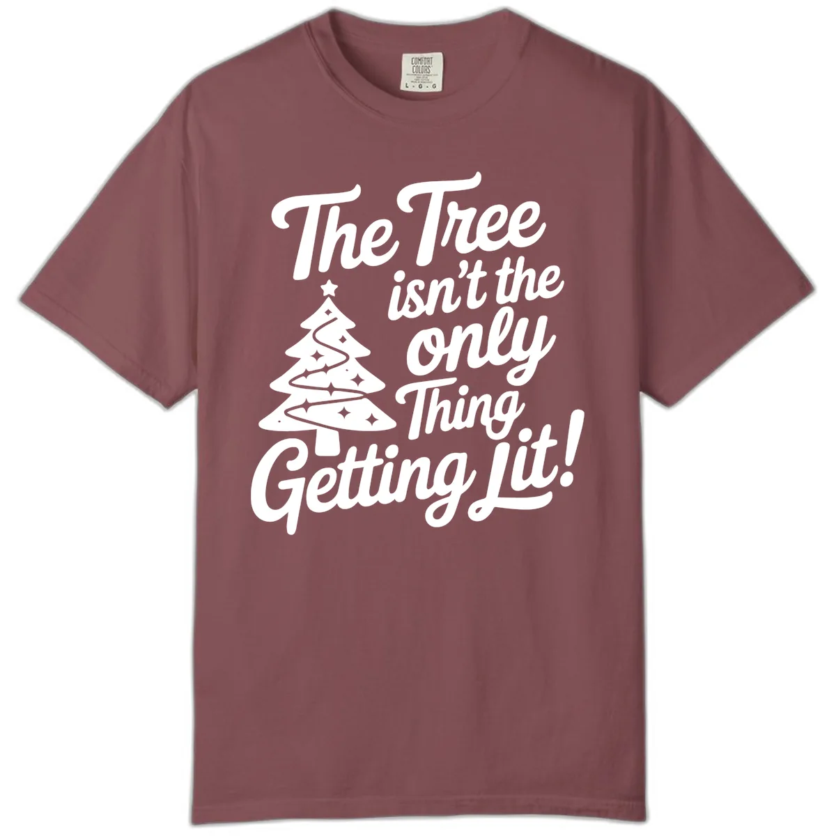 The Tree Isn't the Only Thing Getting Lit Comfort Color in Brick