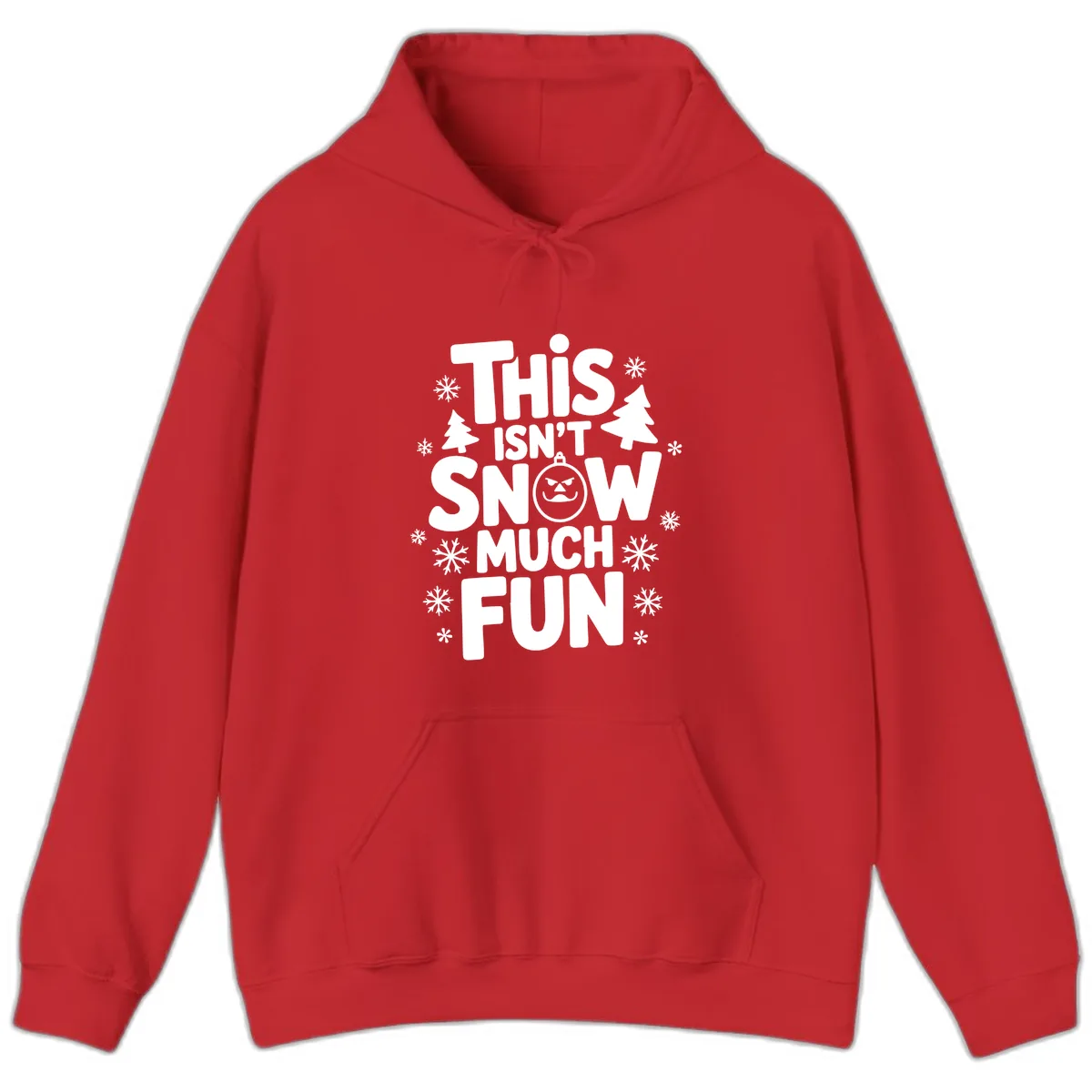 This Isn't Snow Much Fun Hoodie in Red