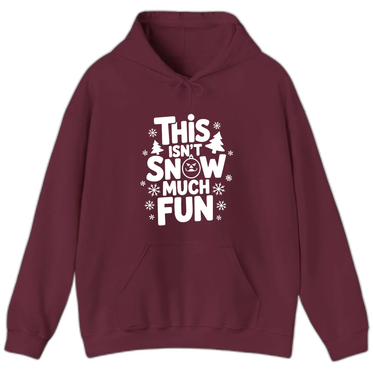 This Isn't Snow Much Fun Hoodie in Maroon
