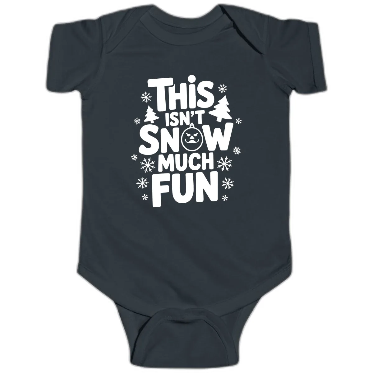 This Isn't Snow Much Fun Baby Onesie in Black