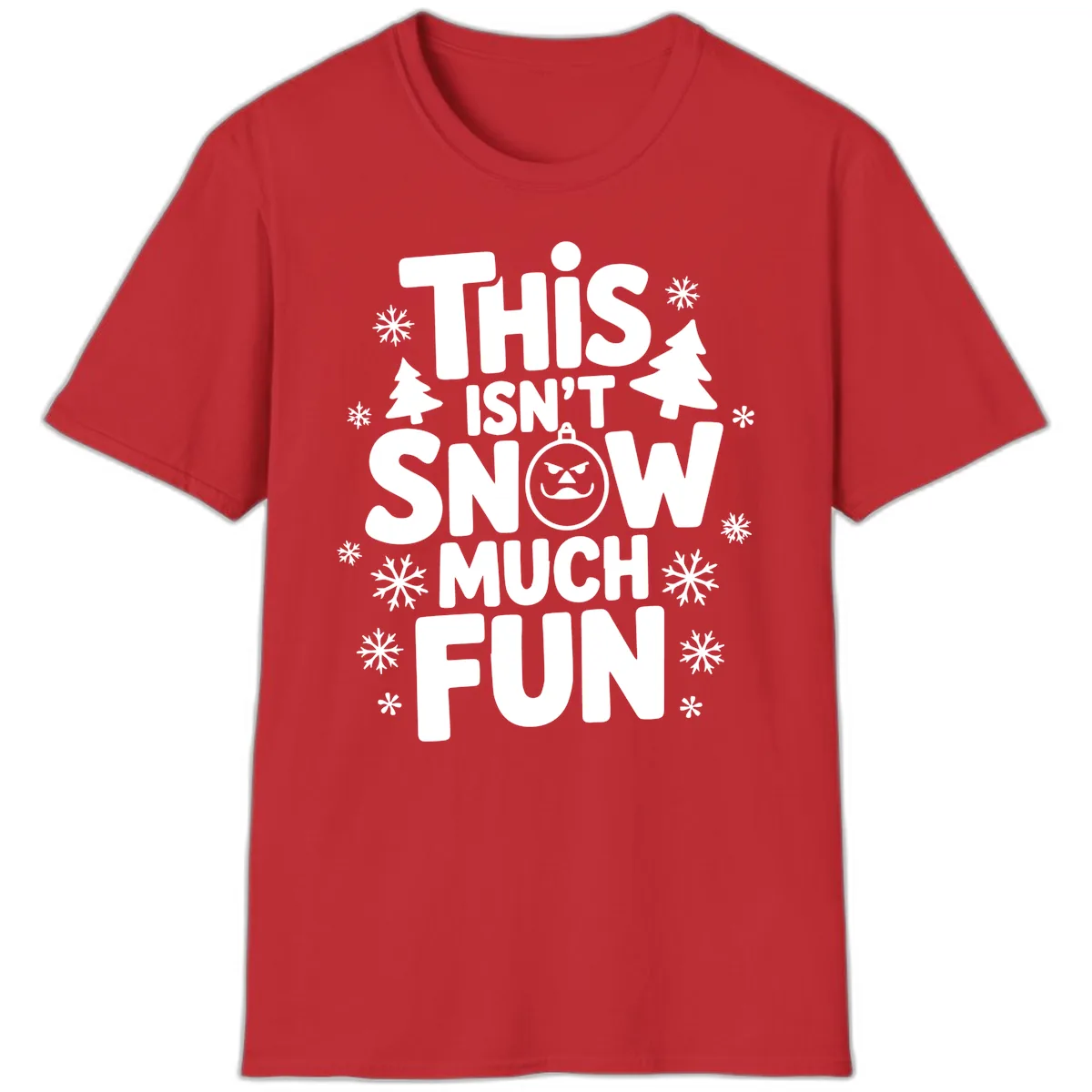 This Isn't Snow Much Fun T-Shirt in Red
