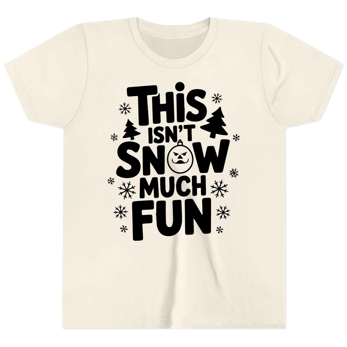 This Isn't Snow Much Fun Youth T-Shirt in Natural