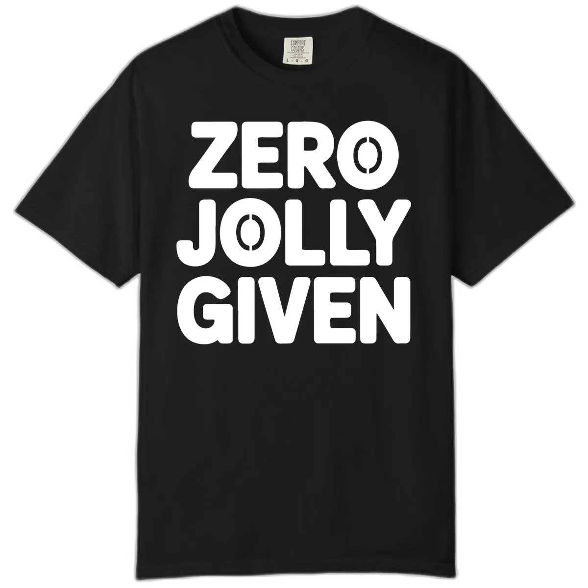 Zero Jolly Given Typography Comfort Color in Black