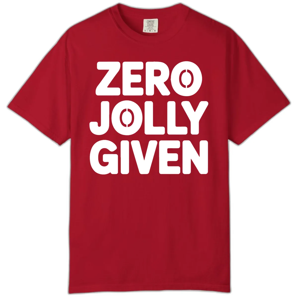 Zero Jolly Given Typography Comfort Color in Red