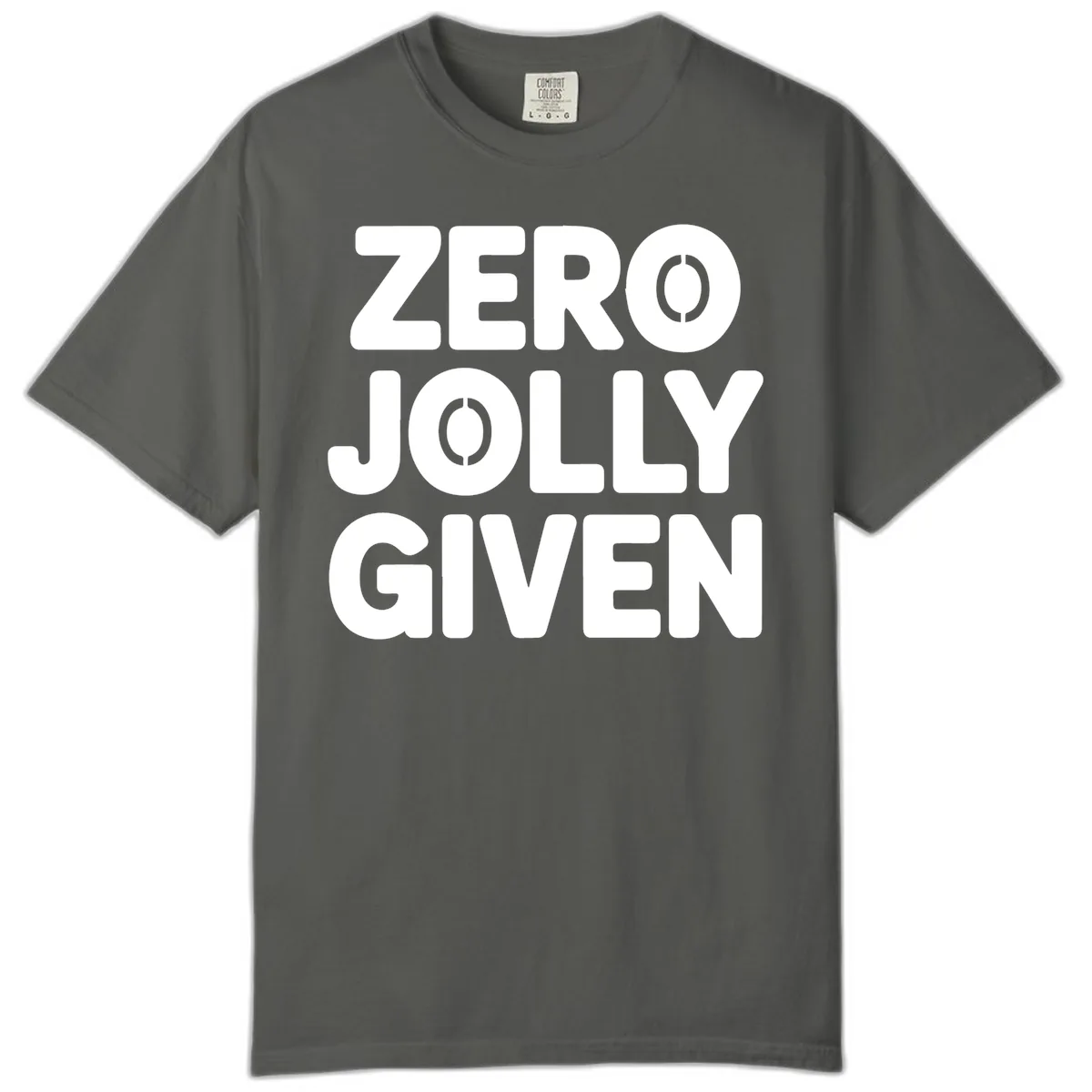 Zero Jolly Given Typography Comfort Color in Pepper