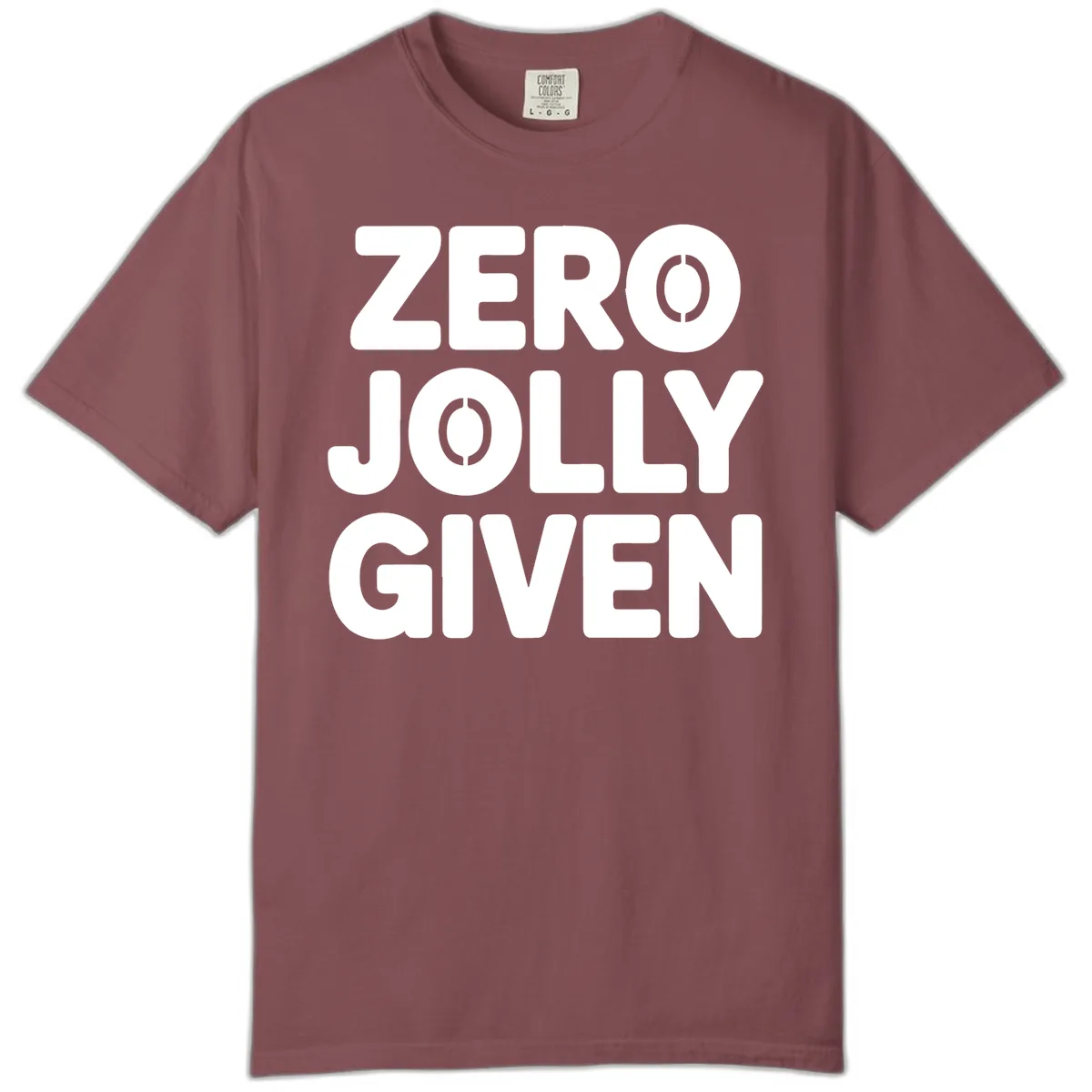 Zero Jolly Given Typography Comfort Color in Brick