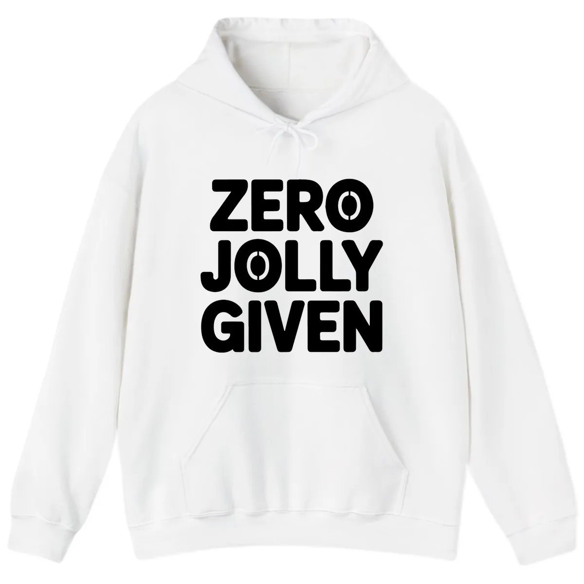 Zero Jolly Given Typography Hoodie in White