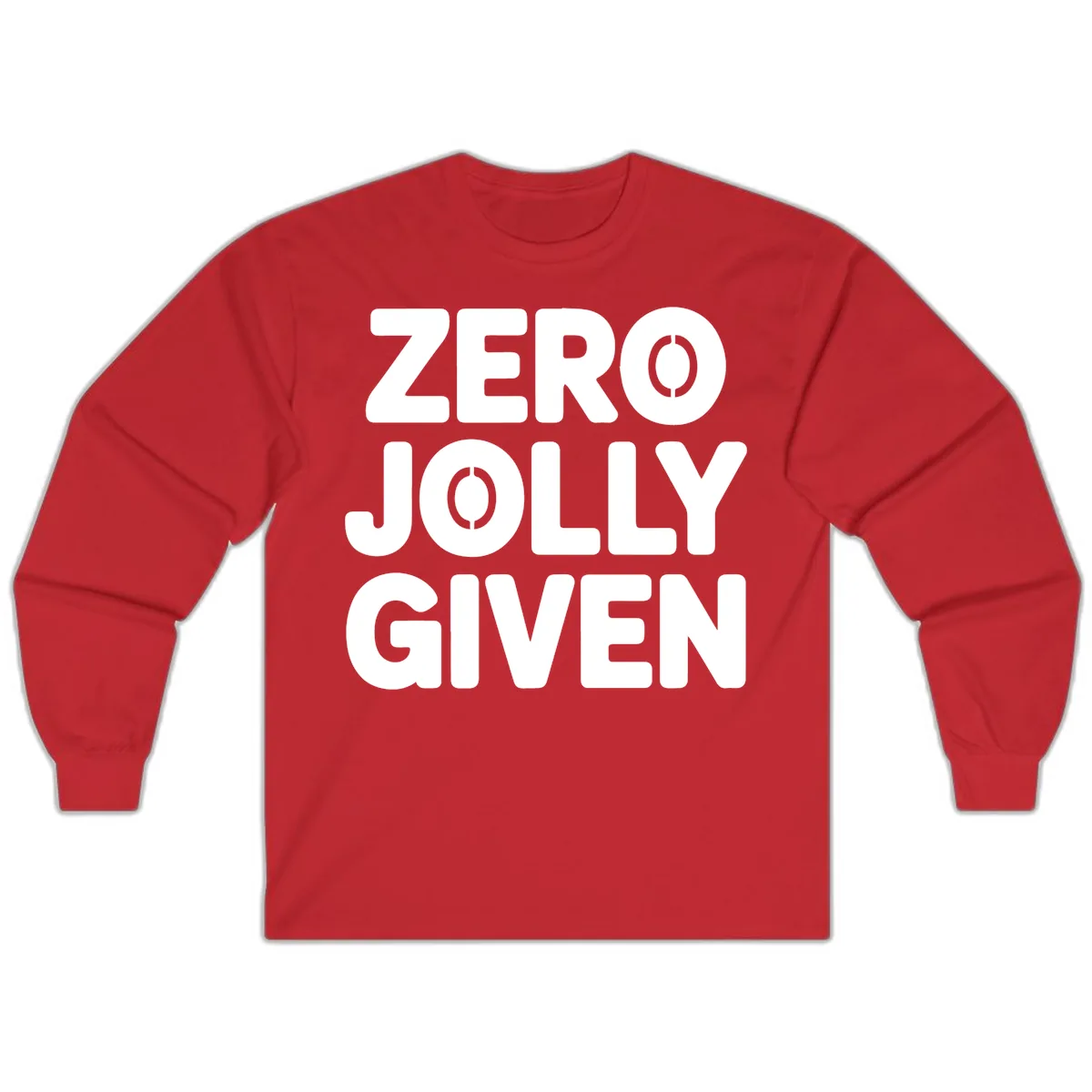 Zero Jolly Given Typography Long Sleeve in Red