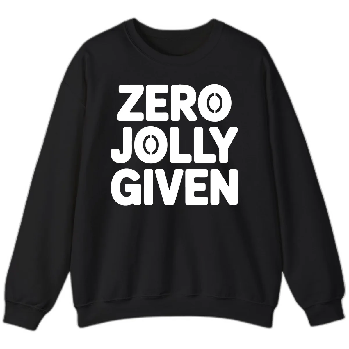 Zero Jolly Given Typography Sweatshirt in Black