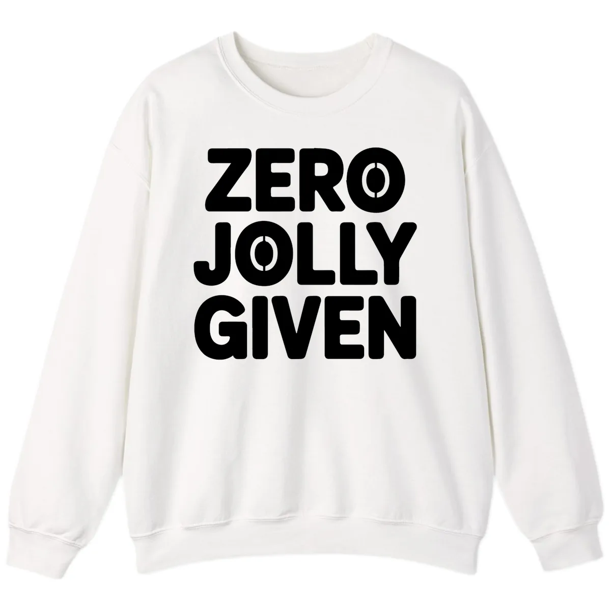 Zero Jolly Given Typography Sweatshirt in White
