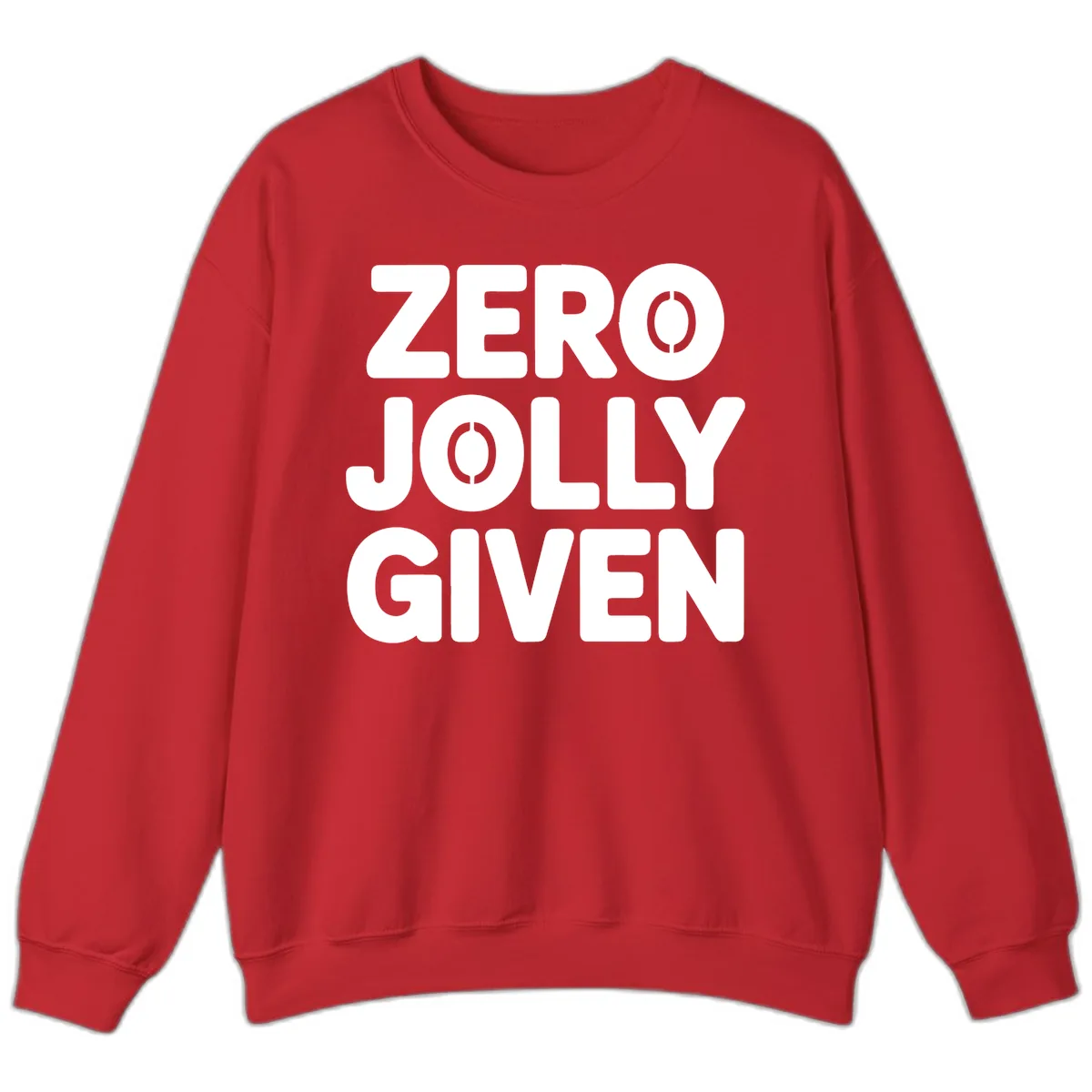 Zero Jolly Given Typography Sweatshirt in Red