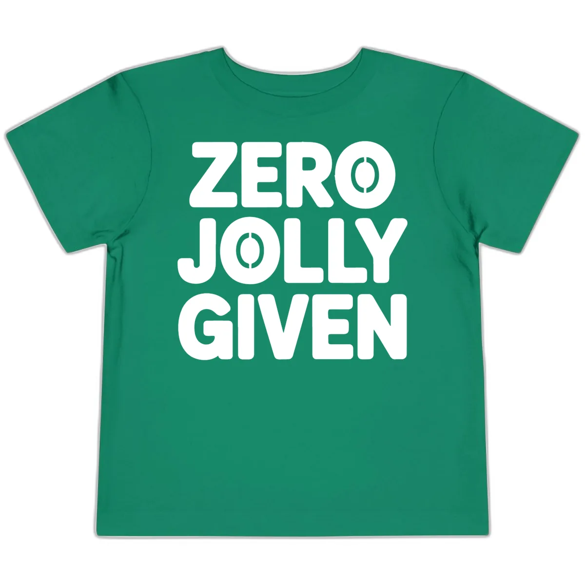 Zero Jolly Given Typography Toddler T-Shirt in Kelly