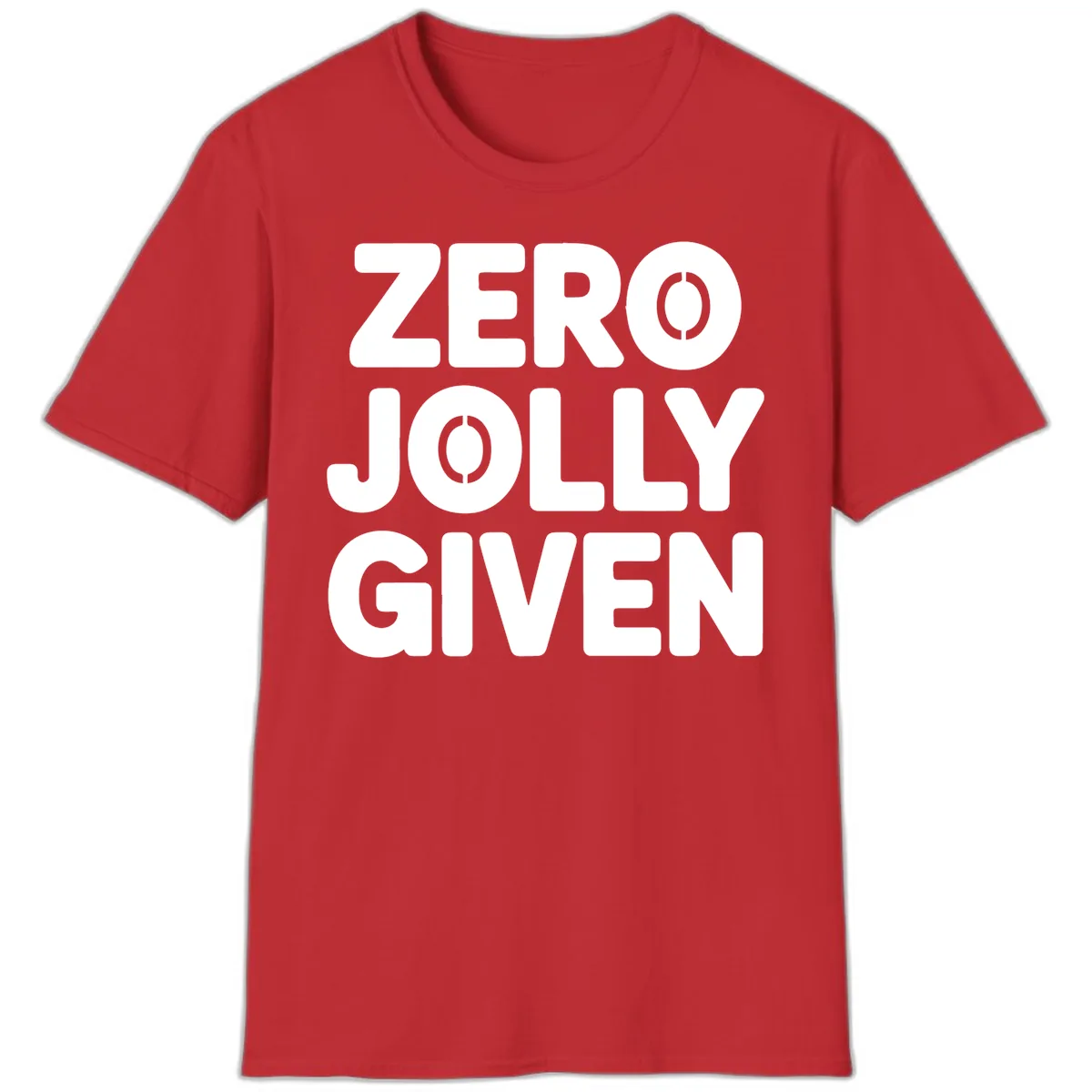 Zero Jolly Given Typography T-Shirt in Red