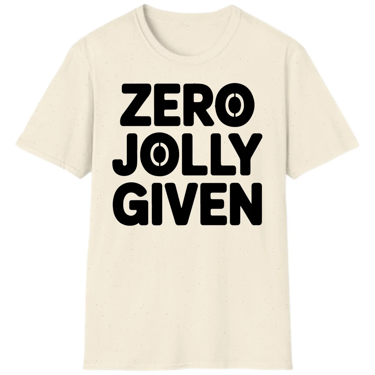 Zero Jolly Given Typography T-Shirt in Natural