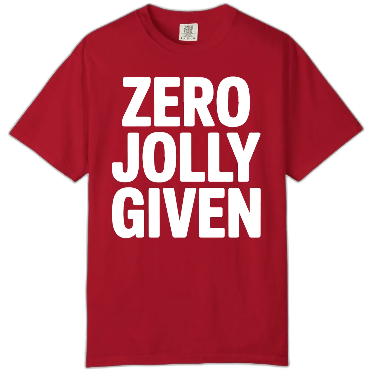 Zero Jolly Given Typography Comfort Color in Red