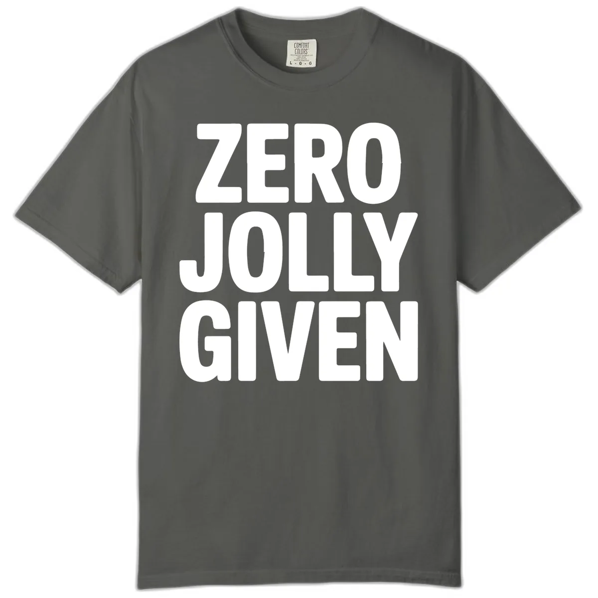 Zero Jolly Given Typography Comfort Color in Pepper