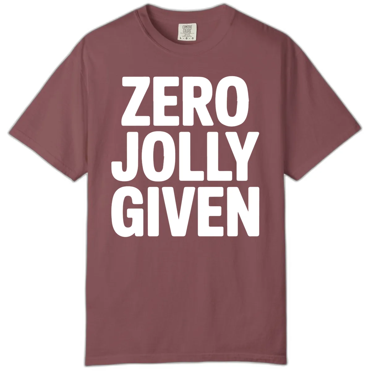 Zero Jolly Given Typography Comfort Color in Brick