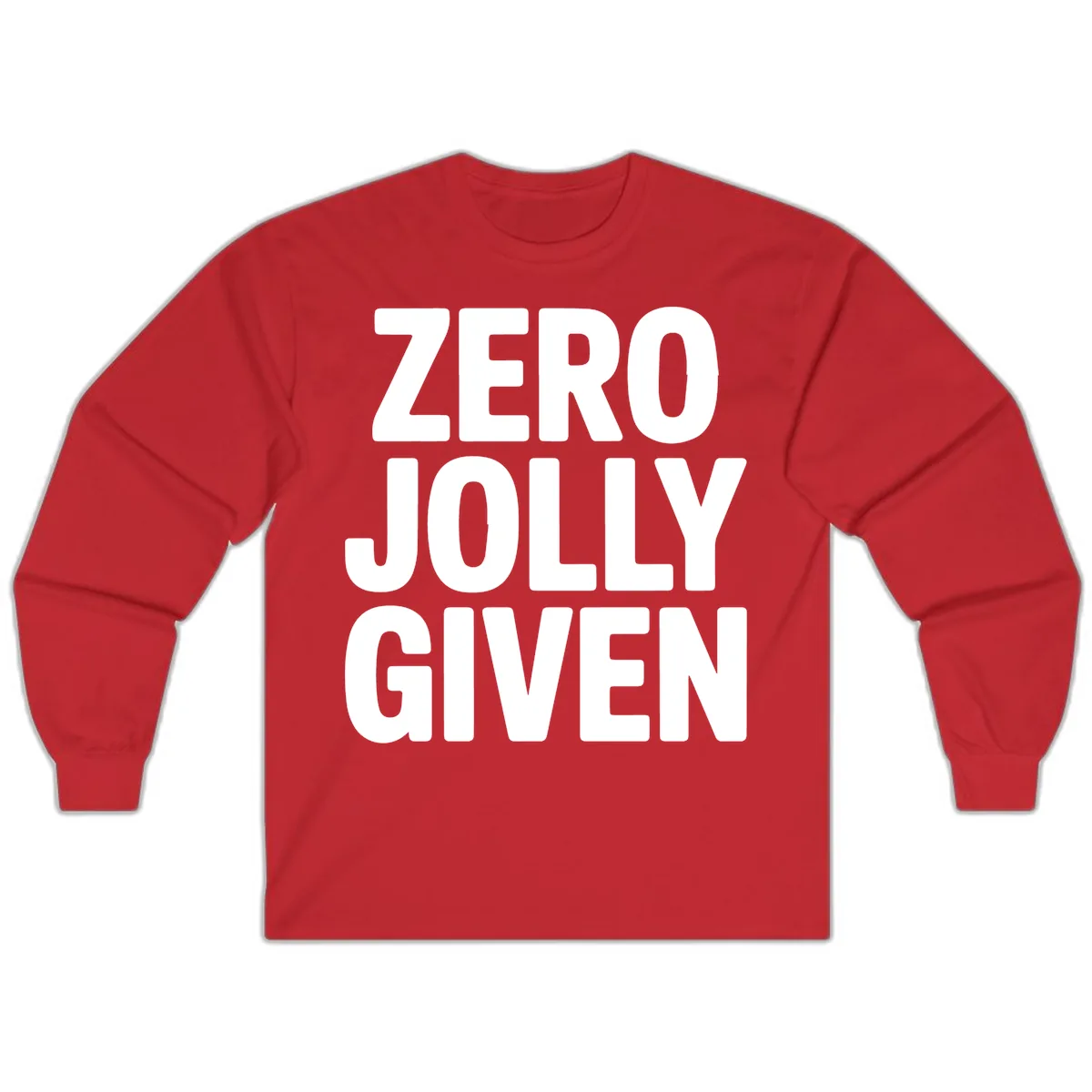 Zero Jolly Given Typography Long Sleeve in Red