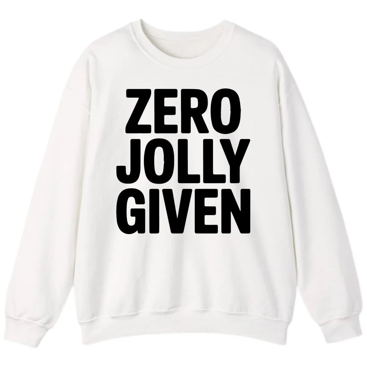 Zero Jolly Given Typography Sweatshirt in White